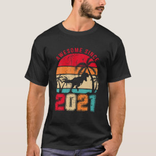 T-shirt Magnifique Depuis 2021 Cadeaux 2E Anniversaire Din