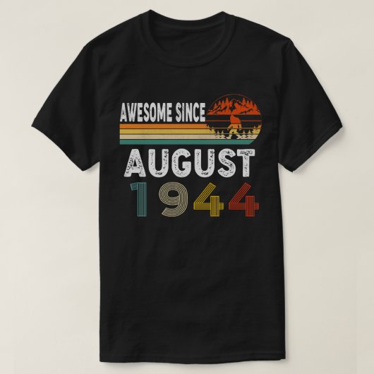 T-shirt Magnifique Depuis août 1944 (Design devant)