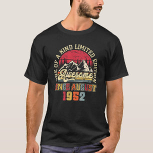 T-shirt Magnifique depuis août 1952 70e anniversaire 70 an
