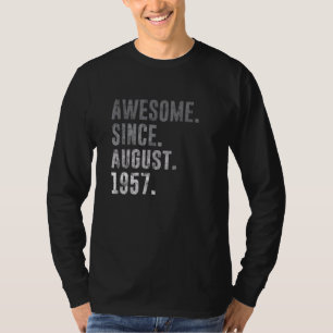 T-shirt Magnifique depuis août 1957 65e anniversaire Vinta
