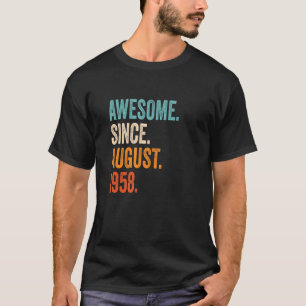 T-shirt Magnifique depuis août 1958 65e anniversaire