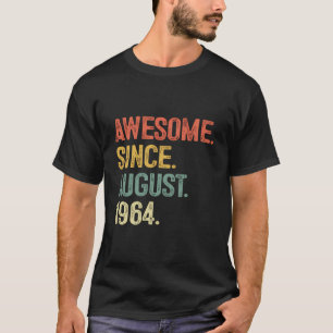 T-shirt Magnifique Depuis Août 1964 59E Cadeaux Anniversai