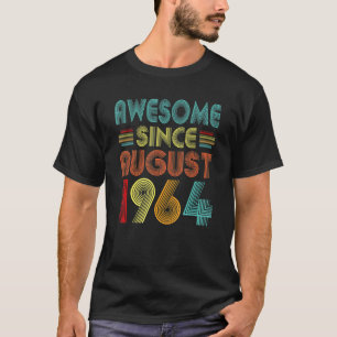 T-shirt Magnifique Depuis Août 1964 Vintage 58 Ans 58t