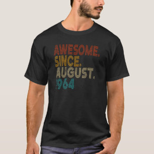 T-shirt Magnifique depuis août 1964 Vintage 58ème annivers
