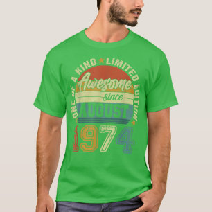 T-shirt Magnifique depuis août 1974 48e anniversaire 48 an