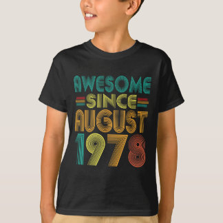 T-shirt Magnifique depuis août 1978 Années 47e anniversair