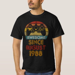 T-shirt Magnifique depuis août 1988 , Joyeux Joueur d'Anni