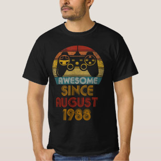 T-shirt Magnifique depuis août 1988 , Joyeux Joueur d'Anni