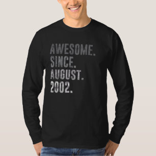 T-shirt Magnifique depuis août 2002 20e anniversaire Vinta