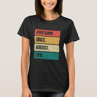 T-shirt Magnifique depuis août 2018 4ème anniversaire 4 an