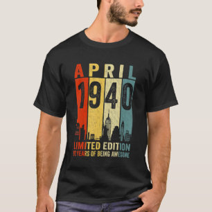 T-shirt Magnifique depuis avril 1940 82e anniversaire Vint