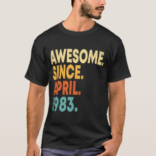 T-shirt Magnifique depuis avril 1983 40e anniversaire 40 a