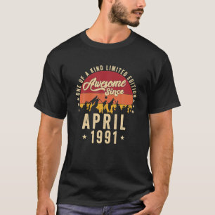 T-shirt Magnifique depuis avril 1991 Vintage 31e anniversa