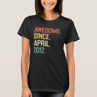 T-shirt Magnifique depuis avril 2012 10 ans Hommes 10e ann