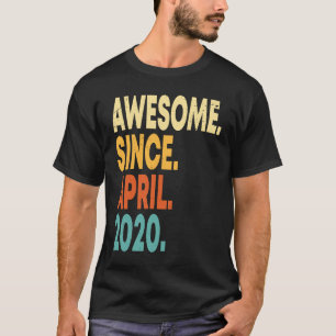 T-shirt Magnifique depuis avril 2020 3ème anniversaire gar