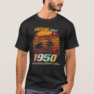 T-shirt Magnifique Depuis Décembre 1950 70E Anniversaire C
