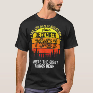 T-shirt Magnifique depuis décembre 1982 40 ans 40e anniver