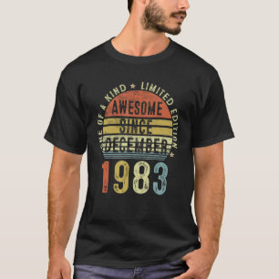 T-shirt Magnifique Depuis Décembre 1983 39 Ans 39ème Birt