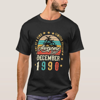 T-shirt Magnifique Depuis Décembre 1990 Vintage 31E Annive