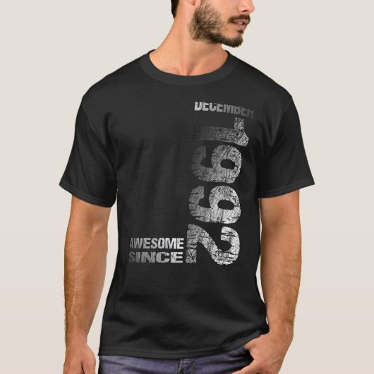 T-shirt Magnifique depuis décembre 1992 31e anniversaire N (Devant)