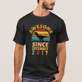 T-shirt Magnifique Depuis Décembre 2017 4E Anniversaire Vi