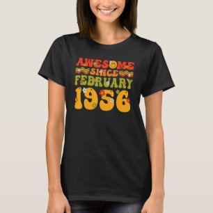 T-shirt Magnifique Depuis Février 1956 Anniversaire Maman