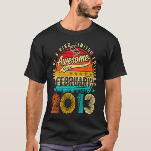 T-shirt Magnifique Depuis Février 2013 10 Ans 10ème Birt