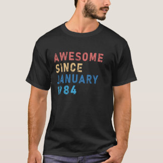 T-shirt Magnifique depuis janvier 1984 40e anniversaire Vi