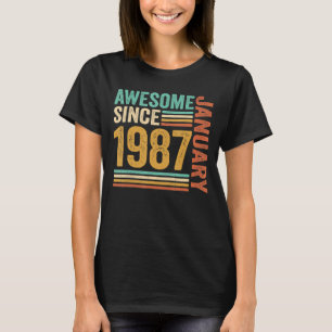 T-shirt Magnifique depuis janvier 1987 36e anniversaire 36