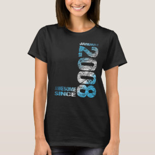T-shirt Magnifique depuis Janvier 2008 15ème anniversaire