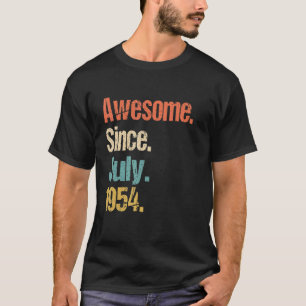 T-shirt Magnifique depuis juillet 1954 68e anniversaire Vi