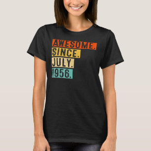 T-shirt Magnifique depuis juillet 1956 Vintage 66ème anniv