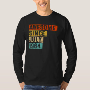 T-shirt Magnifique depuis juillet 1964 Vintage 58ème anniv
