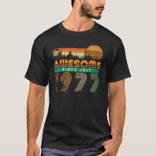 T-shirt Magnifique Depuis Juillet 1977 Anniversaire Pour H