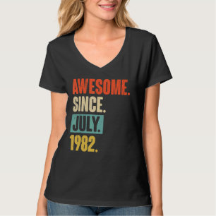 T-shirt Magnifique depuis juillet 1982 40 ans 40e annivers
