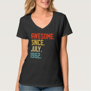T-shirt Magnifique depuis juillet 1982 40 ans 40e annivers
