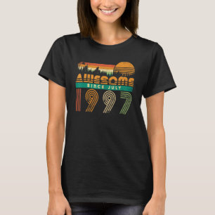 T-shirt Magnifique Depuis Juillet 1997 Anniversaire Pour H