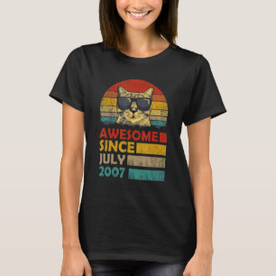 T-shirt Magnifique depuis juillet 2007 16e Anniversaire Ch