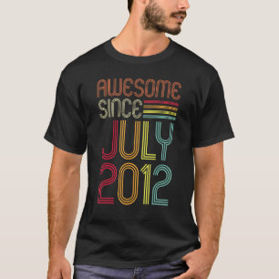 T-shirt Magnifique depuis juillet 2012 10e anniversaire Ré