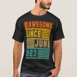 T-shirt Magnifique Depuis Juin 1923 Vintage 99E Hommes Et
