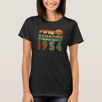 T-shirt Magnifique Depuis Juin 1954 Anniversaire Pour Homm