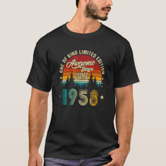 T-shirt Magnifique Depuis Juin 1958 64 Ans 27ème Anniversa