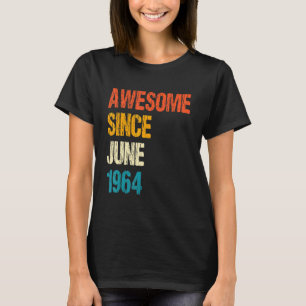 T-shirt Magnifique depuis juin 1964 58e anniversaire 58 an