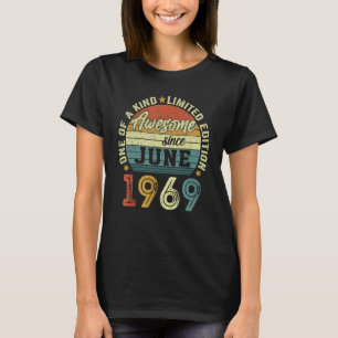 T-shirt Magnifique Depuis Juin 1969 53 Ans 53ème Anniversa