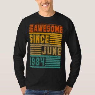 T-shirt Magnifique Depuis Juin 1984 Vintage 38E Hommes Et