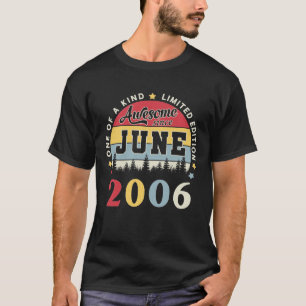T-shirt Magnifique depuis Juin 2006 Vintage Anniversaire R