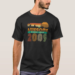 T-shirt Magnifique depuis juin 2009 Anniversaire Né Mois A