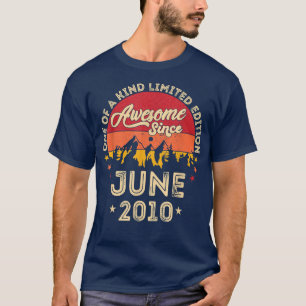 T-shirt Magnifique depuis juin 2010, Vintage 12ème anniver