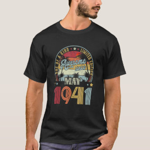 T-shirt Magnifique Depuis Mai 1941 {B]st Anniversaire 81 A