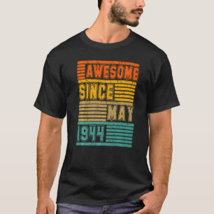 T-shirt Magnifique Depuis Mai 1944 Vintage 78ème Hommes Et